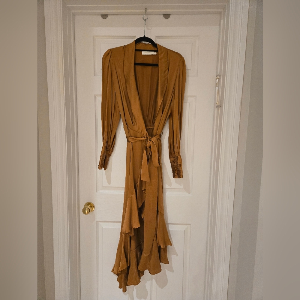 Elegant Zimmermann  Silk Honey Wrap Dress